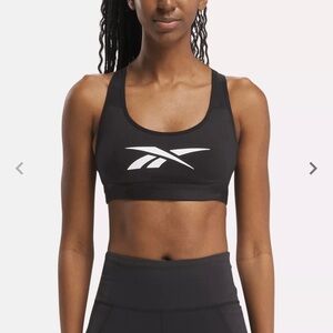 Reebok Women's Black Sports Racer Bra
